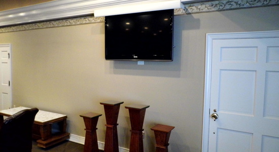 Wall Mount Tv with Hidden Cover Drop down <br> Stylus Technologies, Bluffton, Indiana