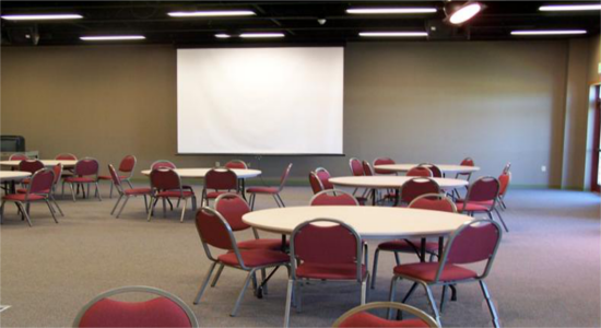 Bluffton Commerce Building: Projector and Screen Install <br> Stylus Technologies, Bluffton, Indiana