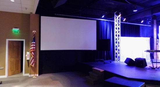 The Bridge Community Church : Projector & Screen Install <br> Stylus Technologies, Bluffton, Indiana